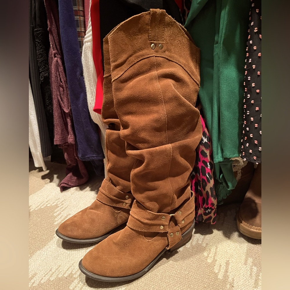 Restricted Suede Stetson Riding Boots